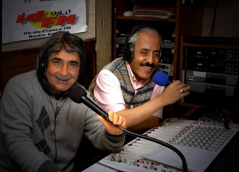 Olivier Sorel et Abel en séance radio